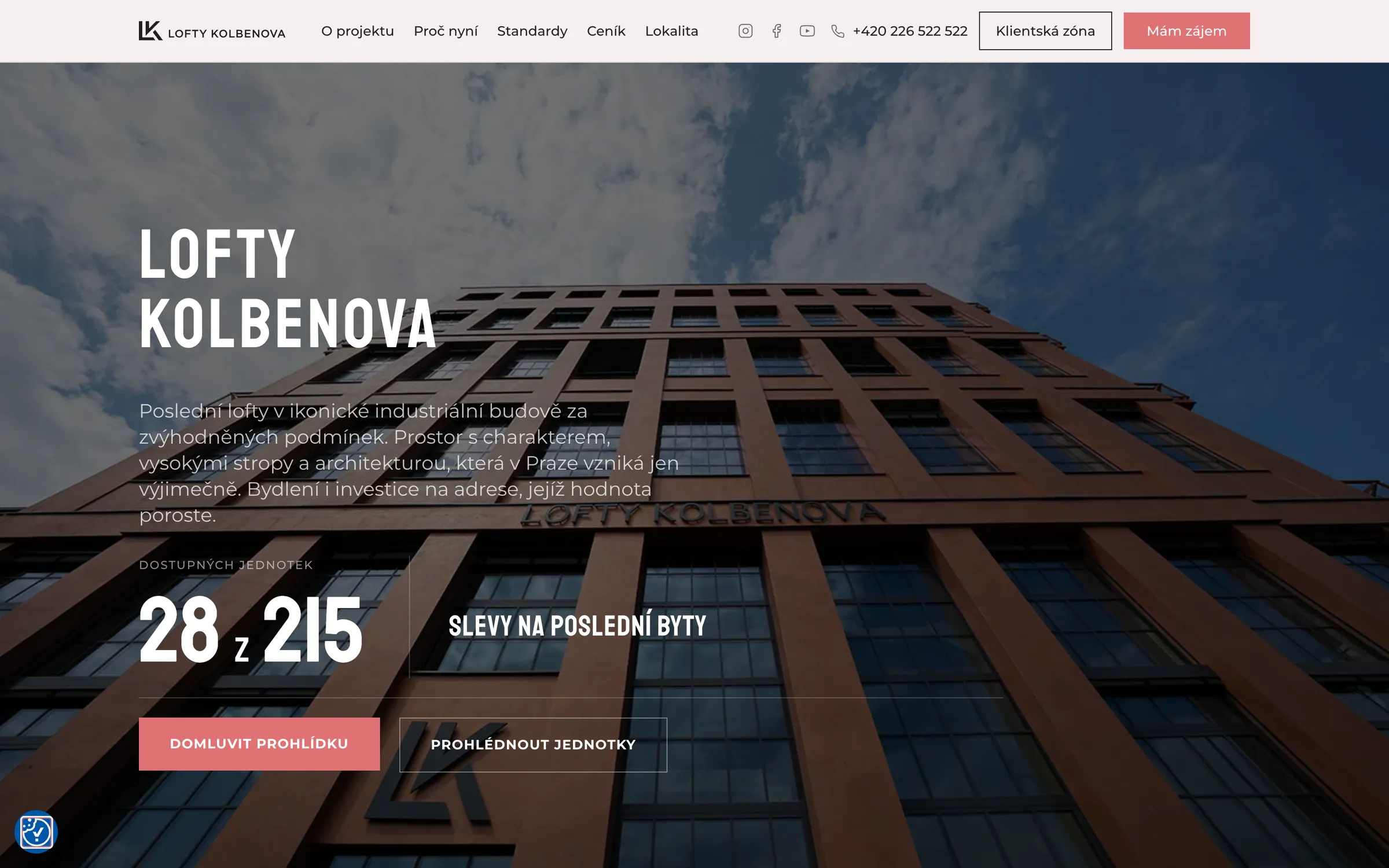 Homepage of the Lofty Kolbenova website