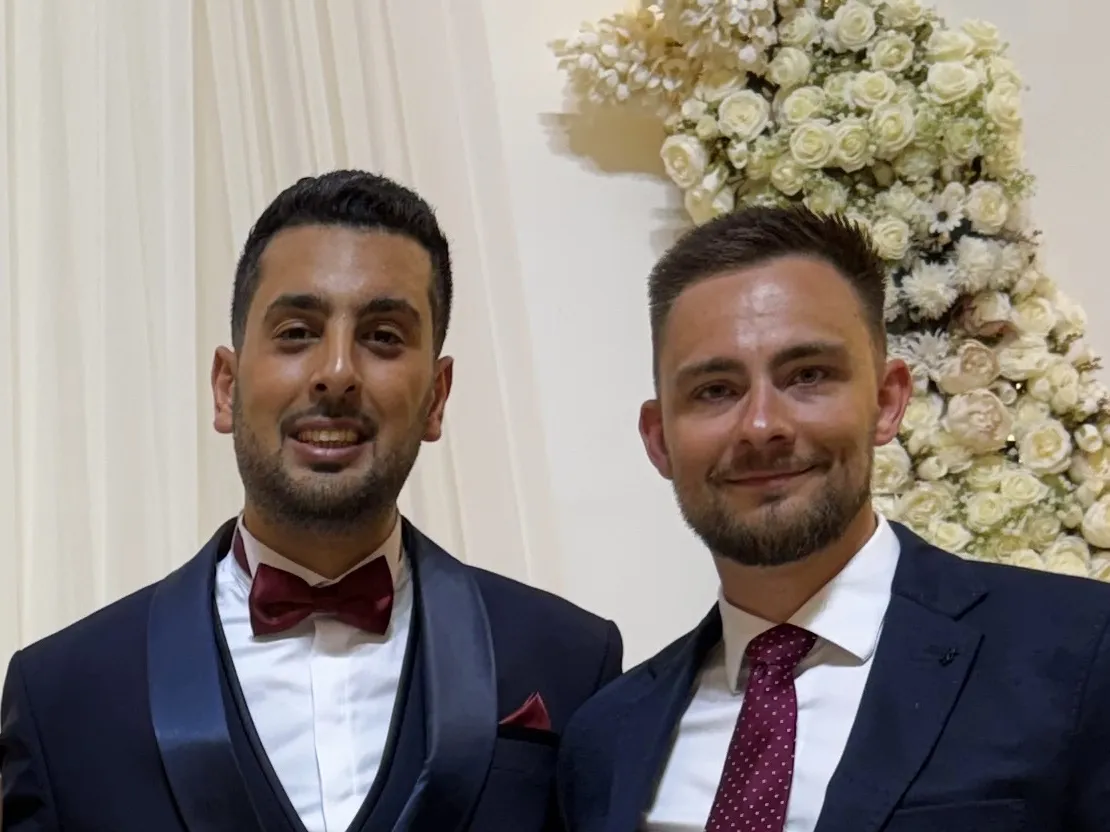 Marouane and Vojtech in formal wear